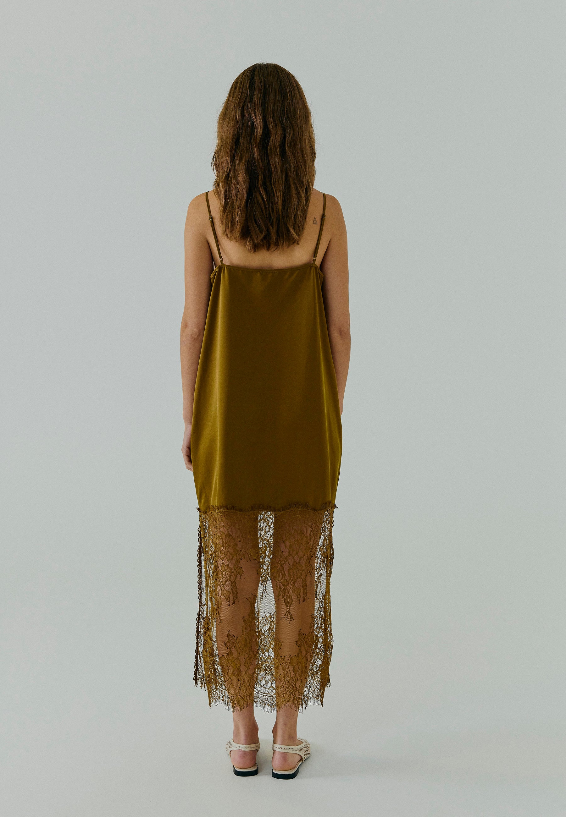 NORR Talua slip dress Kjoler Caramel brown