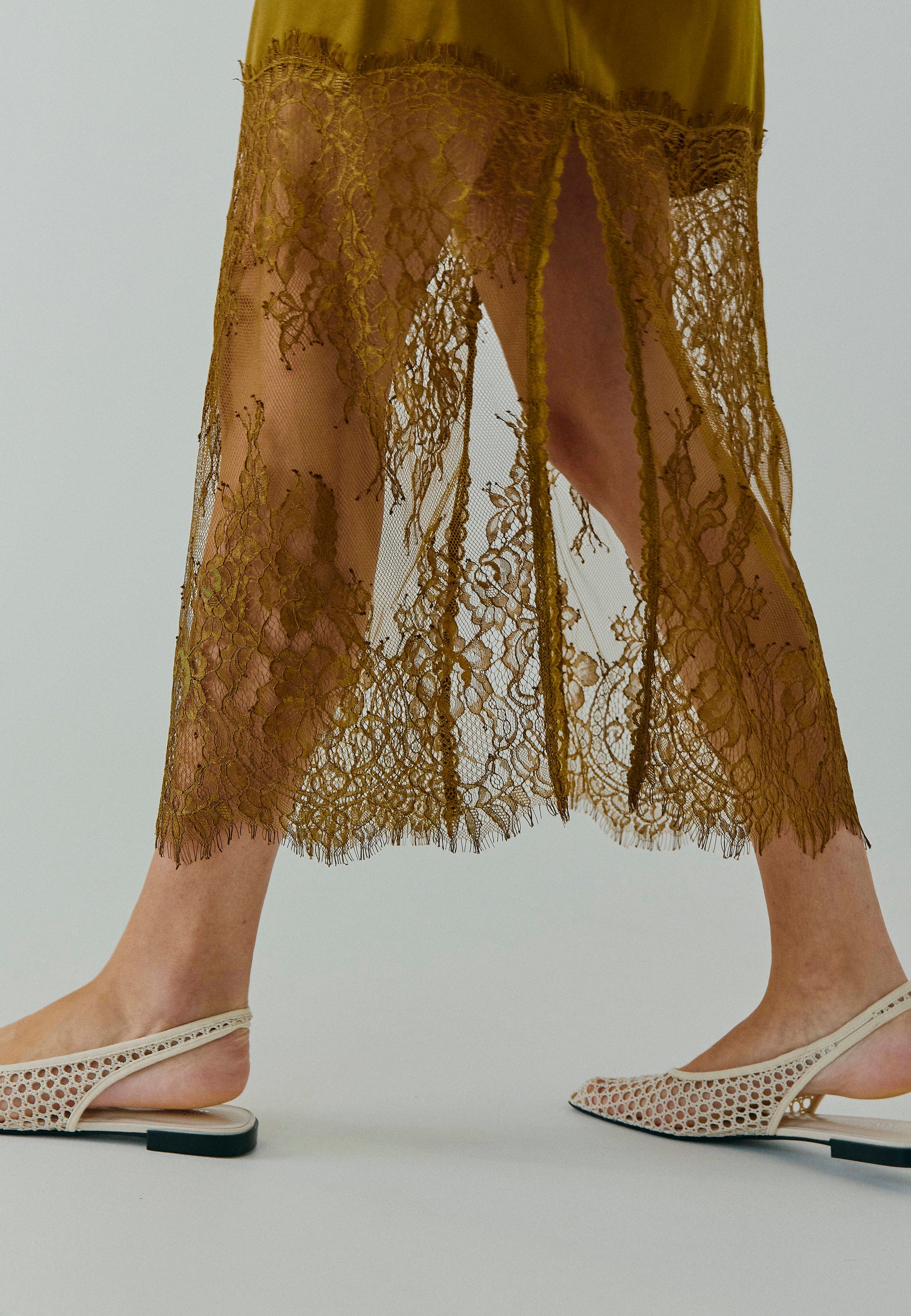 NORR Talua slip dress Kjoler Caramel brown