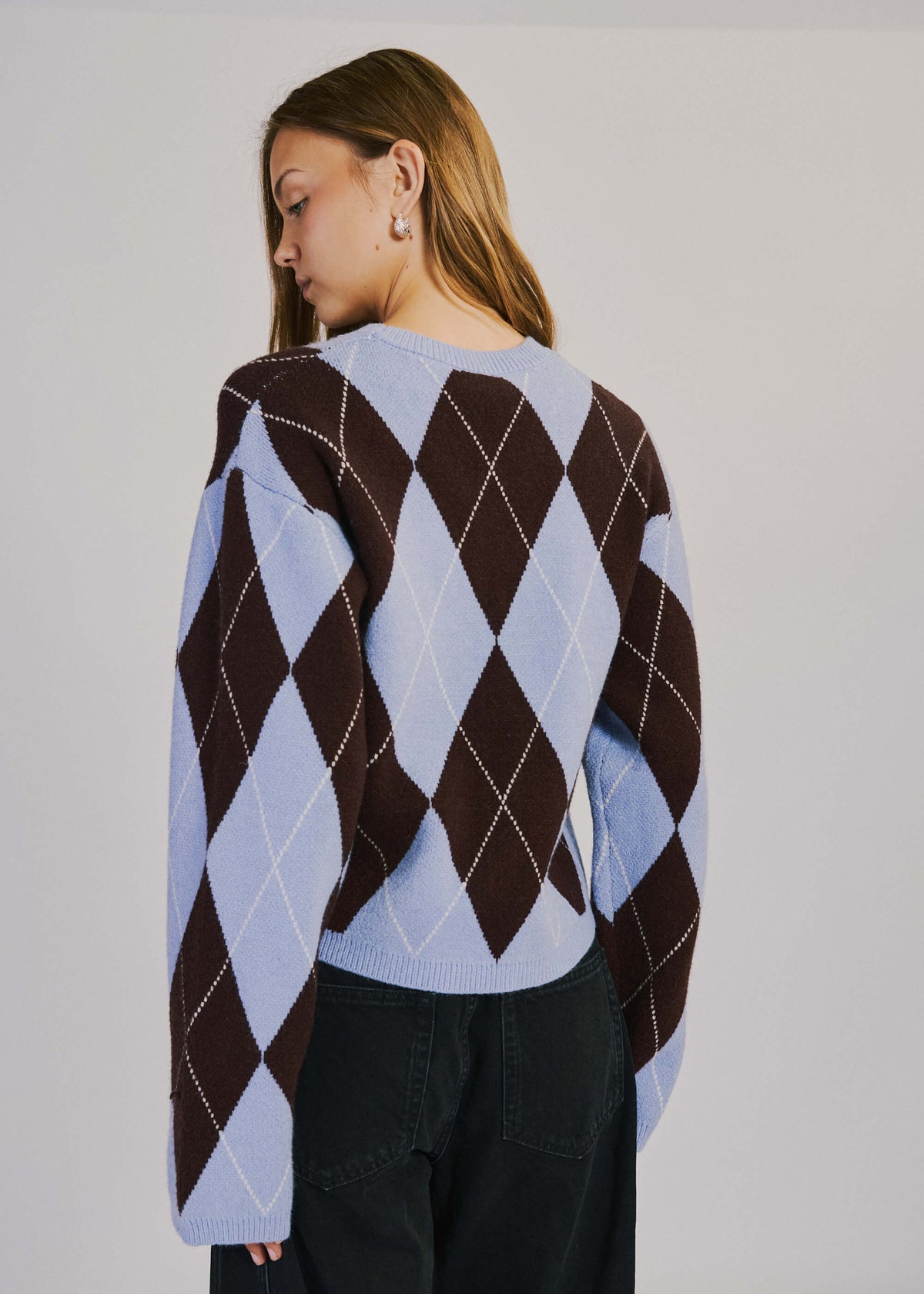 NORR Tea knit cardigan Strik Purple blue