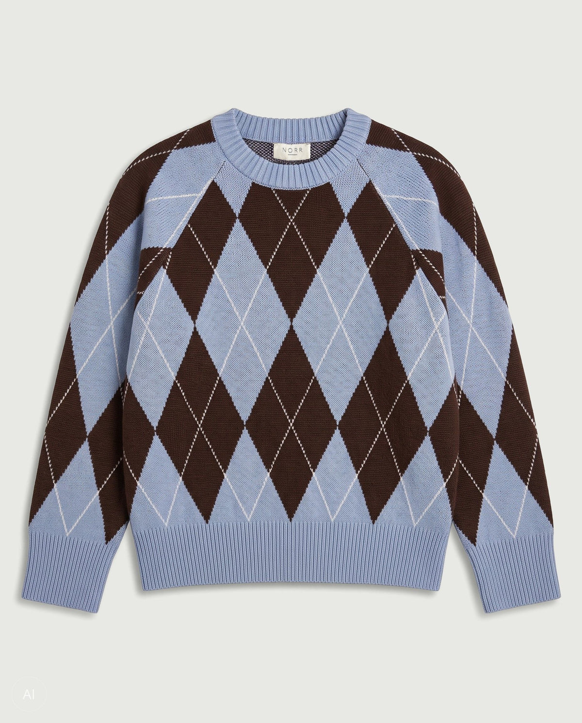 NORR Tea knit top Strik Purple blue