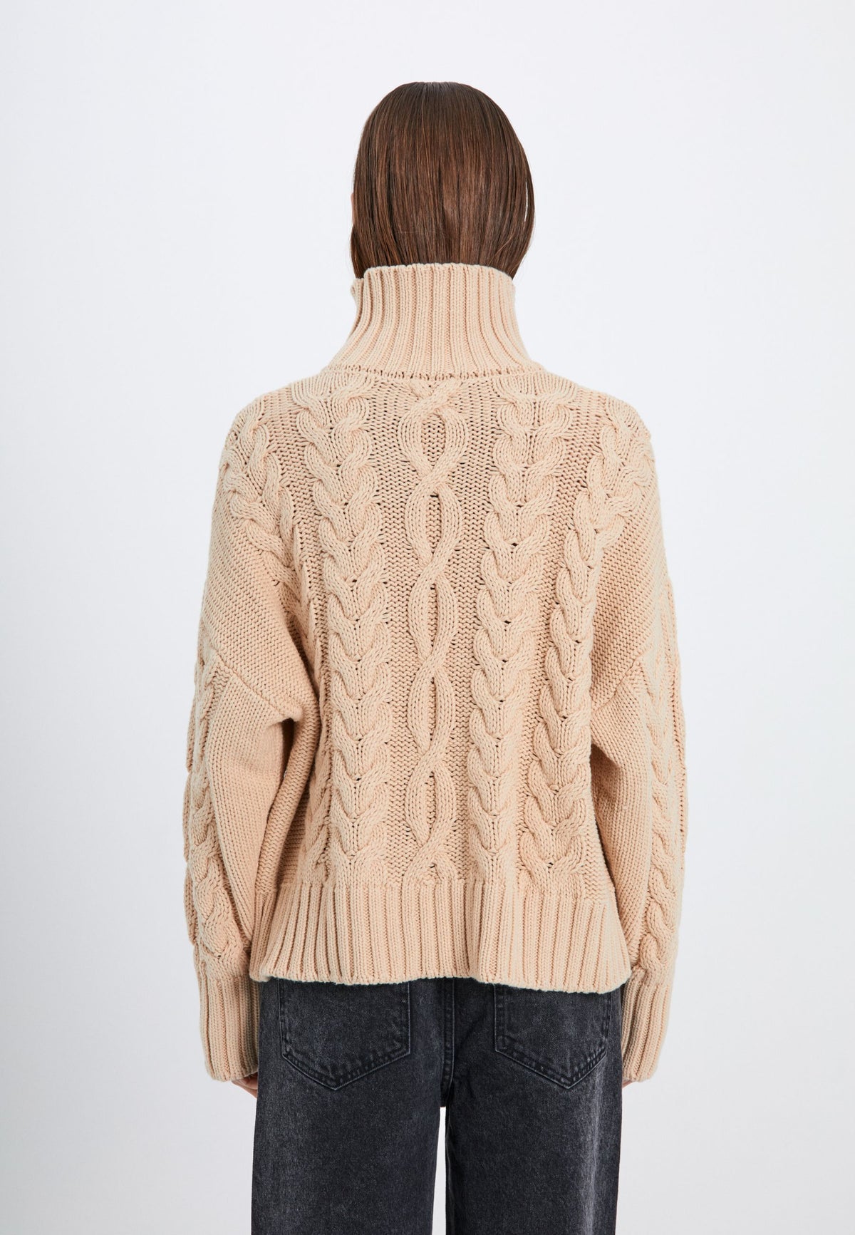 NORR Thea knit top Strik Beige