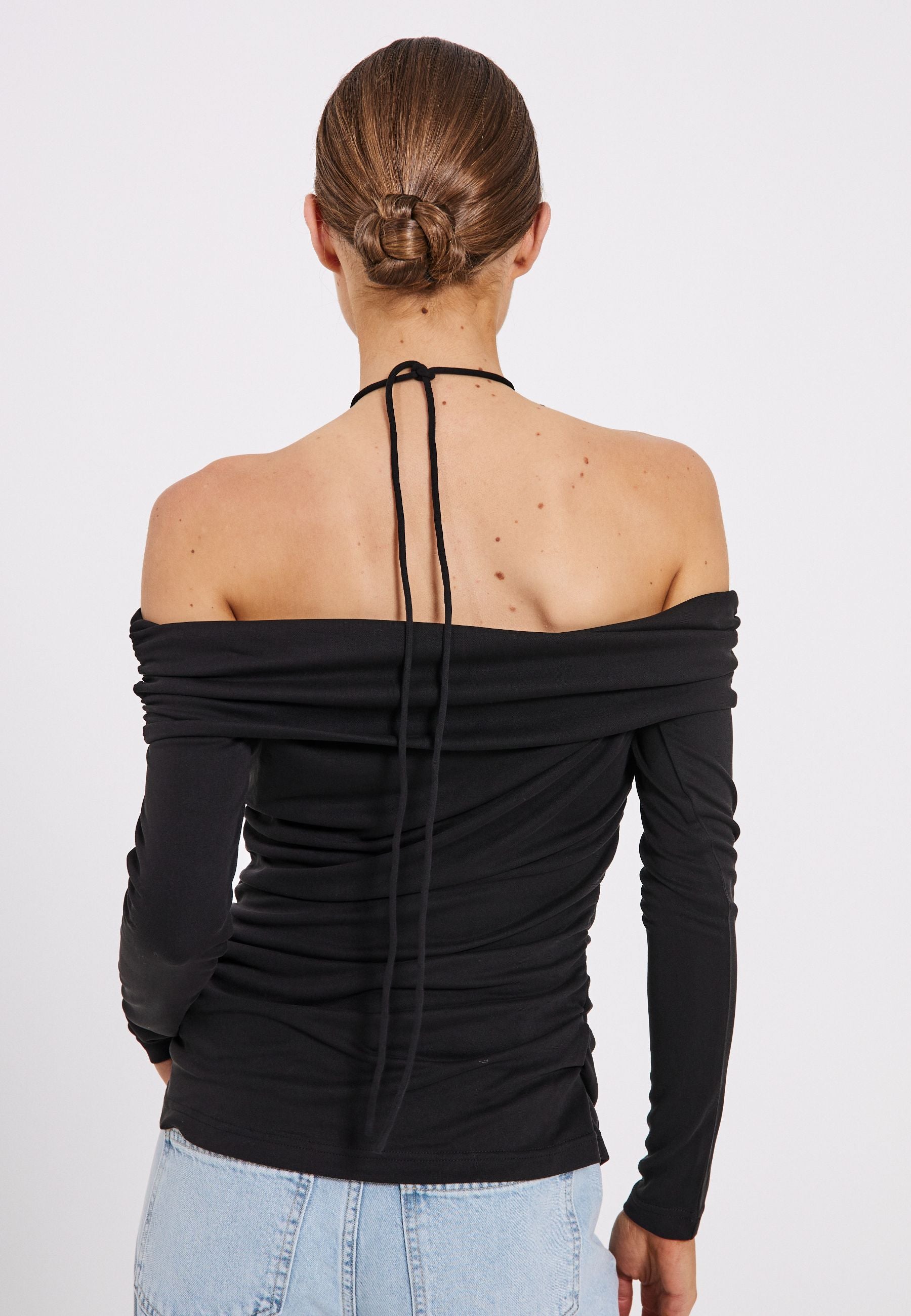 NORR Ulas off-shoulder top Toppe Black