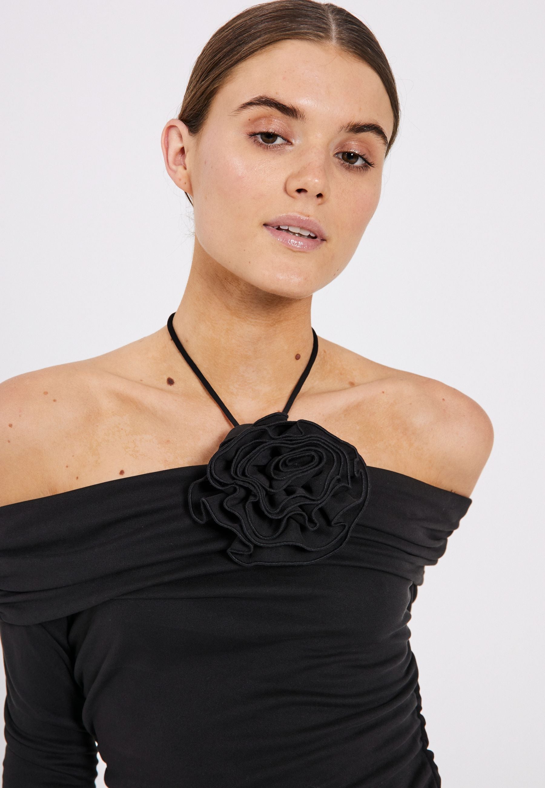 NORR Ulas off-shoulder top Toppe Black