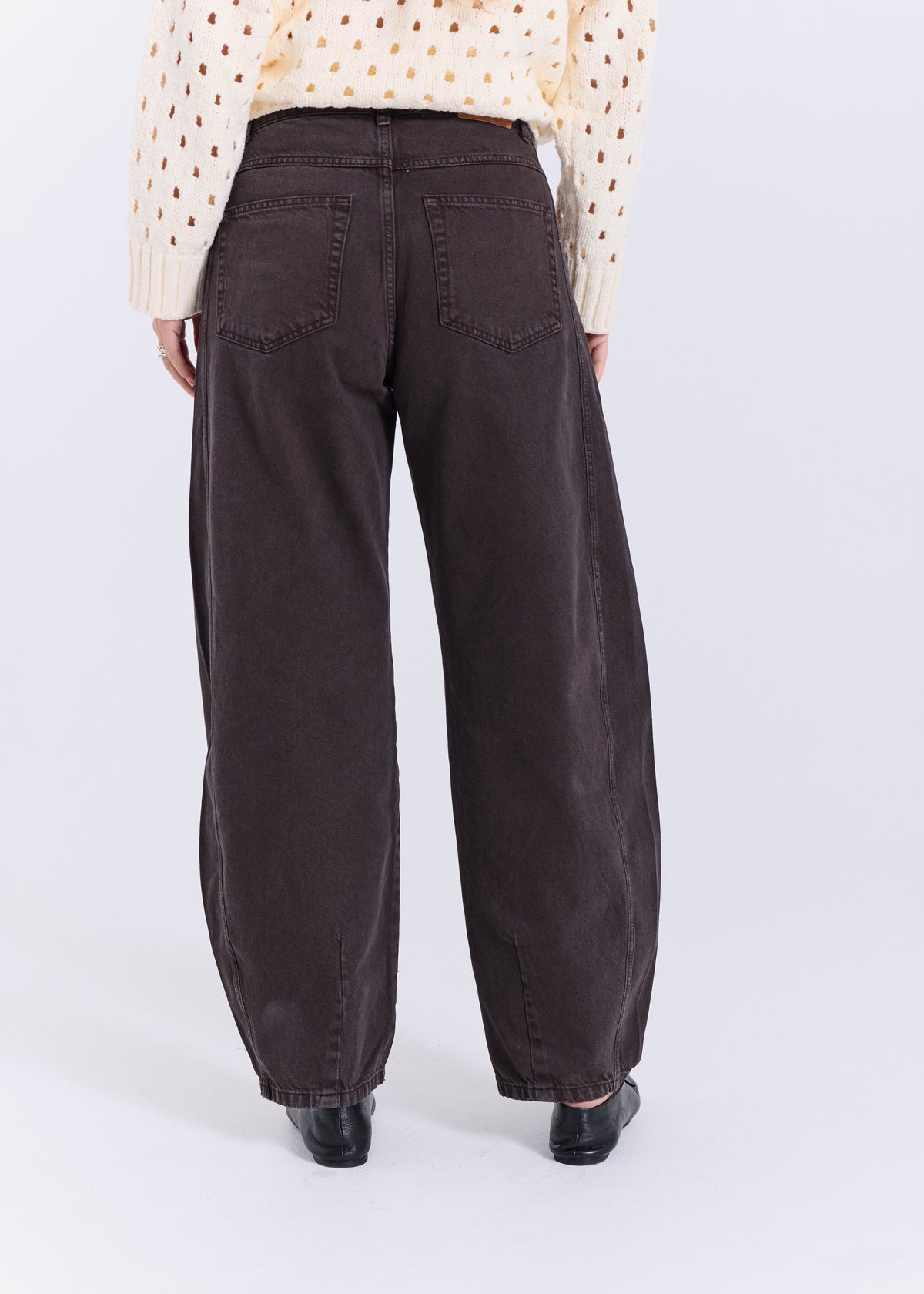 Kenzie barrel jeans - Brown washed