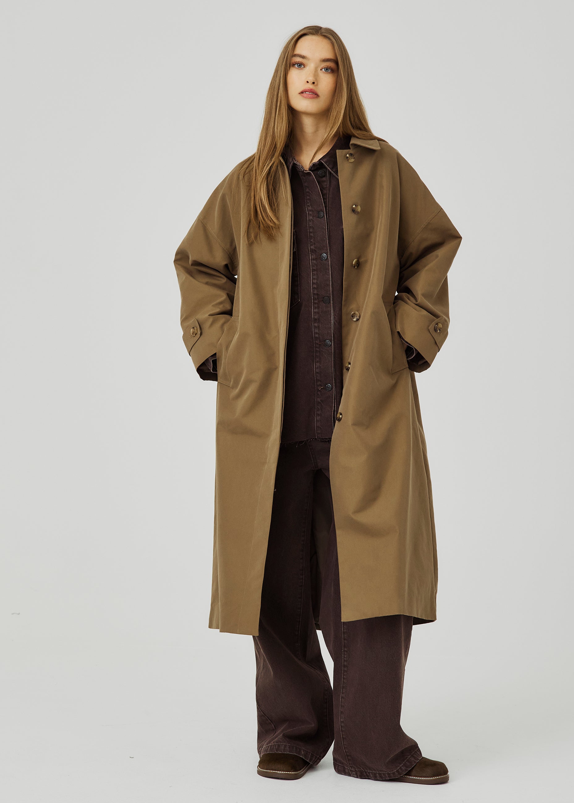 NORR Vana trench coat Jakker Khaki