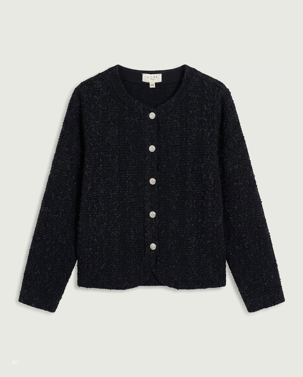 NORR Zoe LS denim shirt Skjorter Black washed