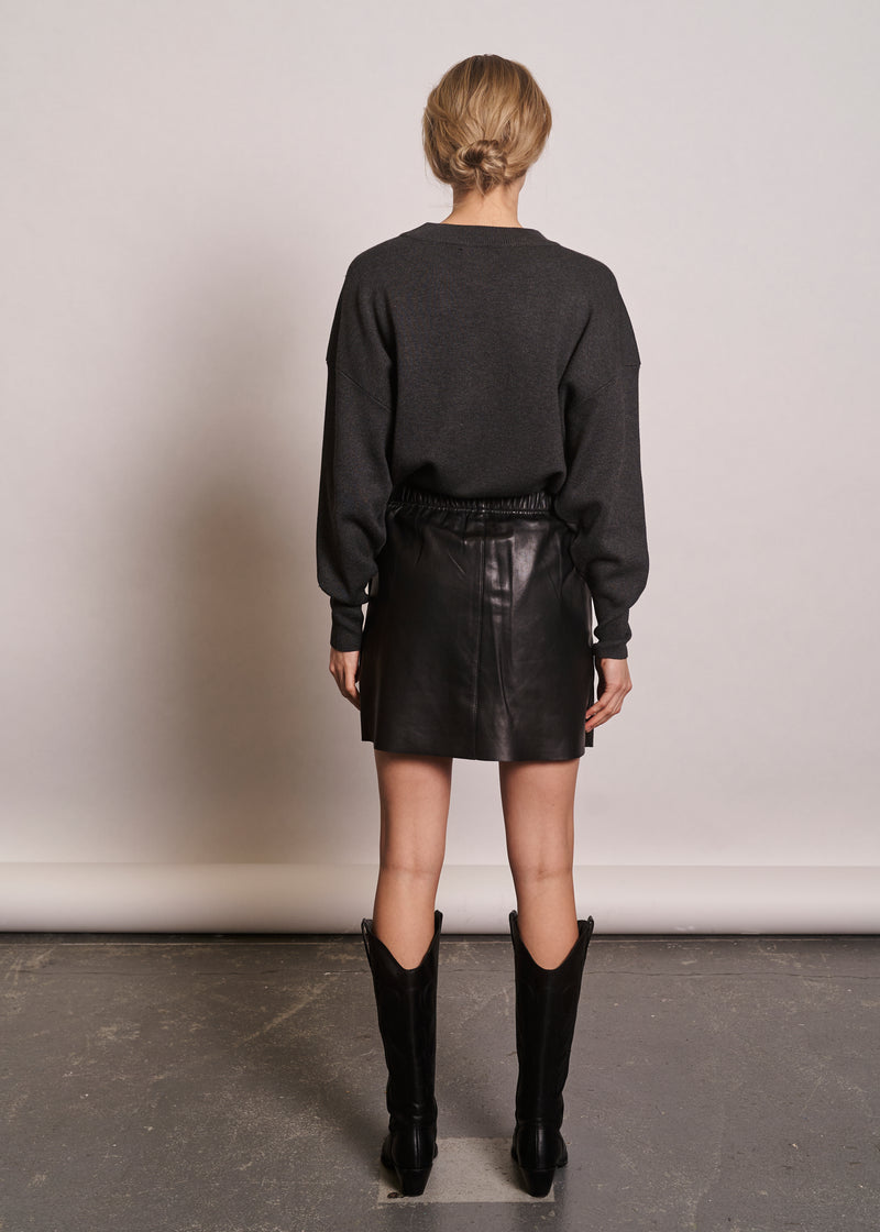 Shelby leather skirt - black - kollektionsprøve