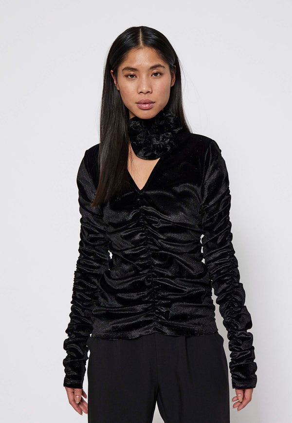 Ibiza rose top - kollektionsprøve - black