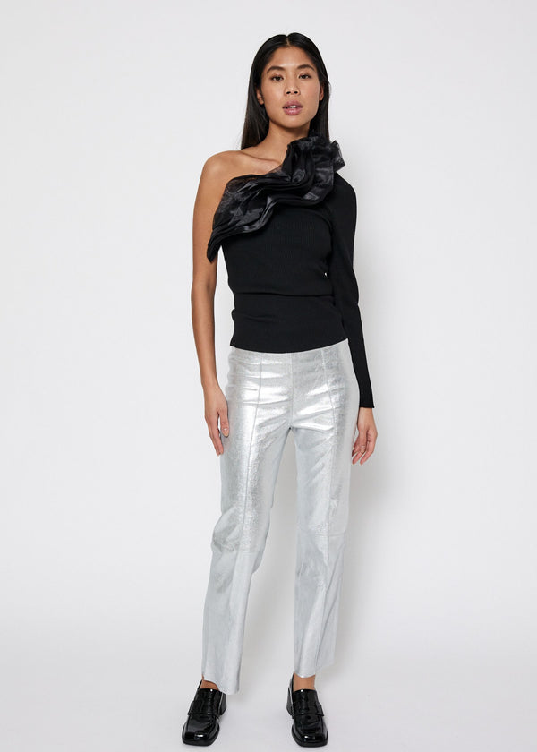 Sherry organza top - kollektionsprøve - black
