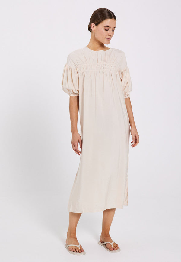 Alyssa solid dress - off-white - kollektionsprøve