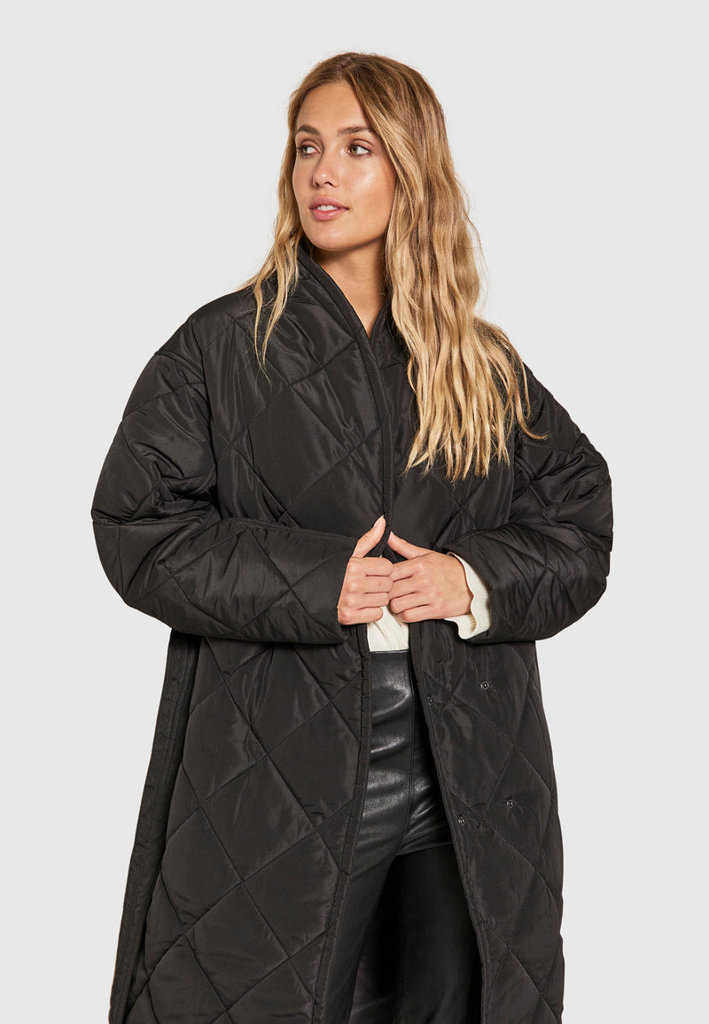 NORR Alma quilted jacket Jackets Black01