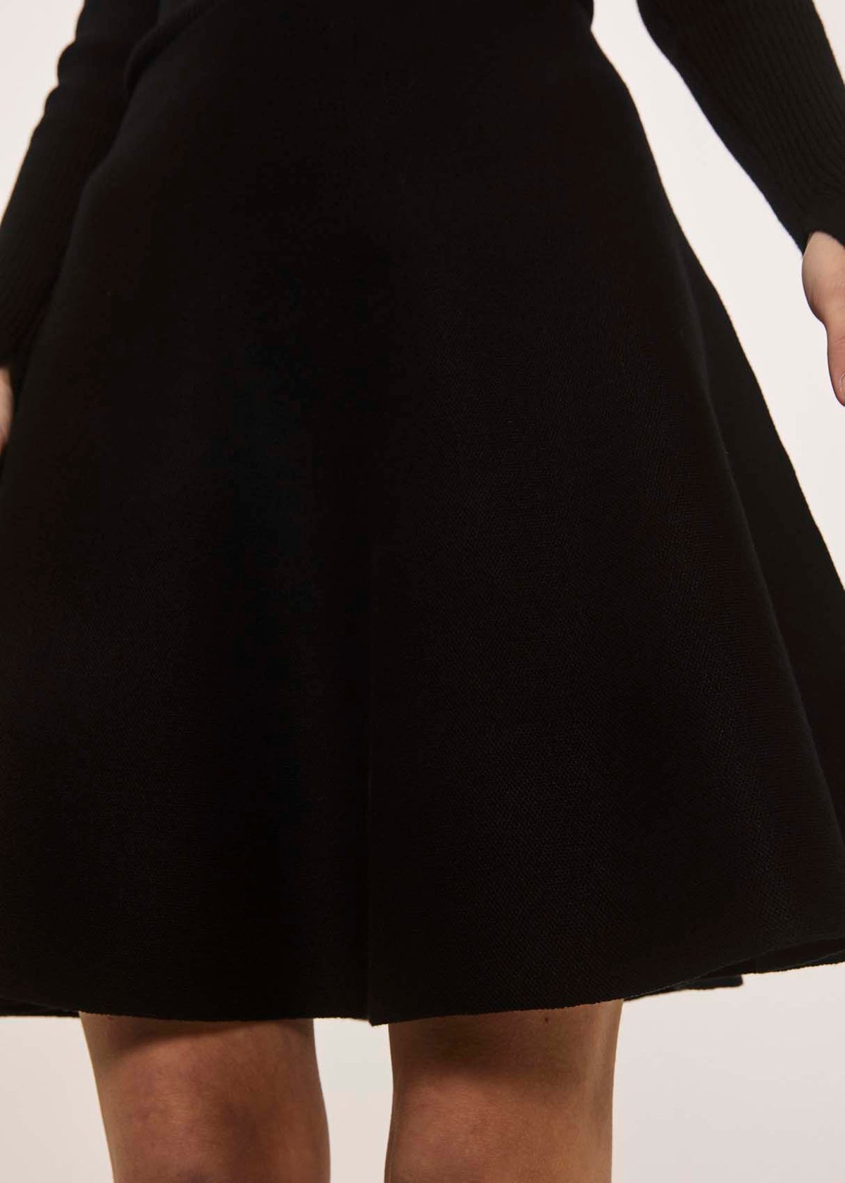NORR Als short knit skirt Nederdele Black