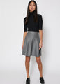 Als short knit skirt - Light grey melange