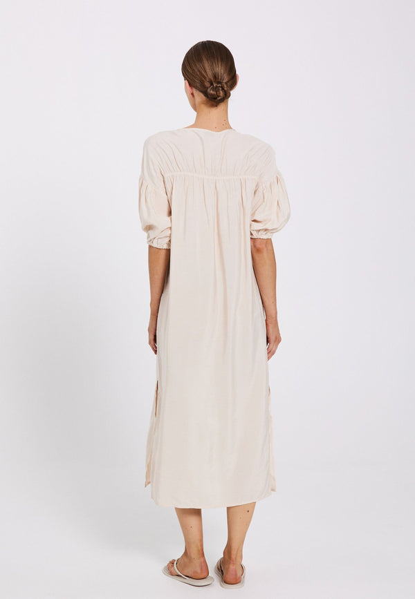 NORR Alyssa solid dress Dresses Off-white