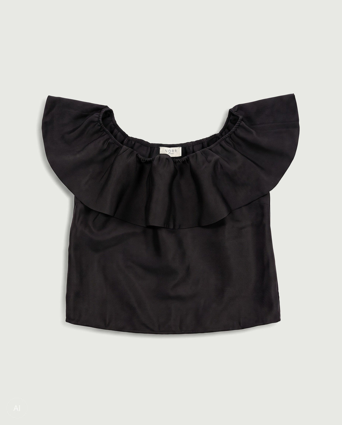 NORR Ana off shoulder top Toppe Black