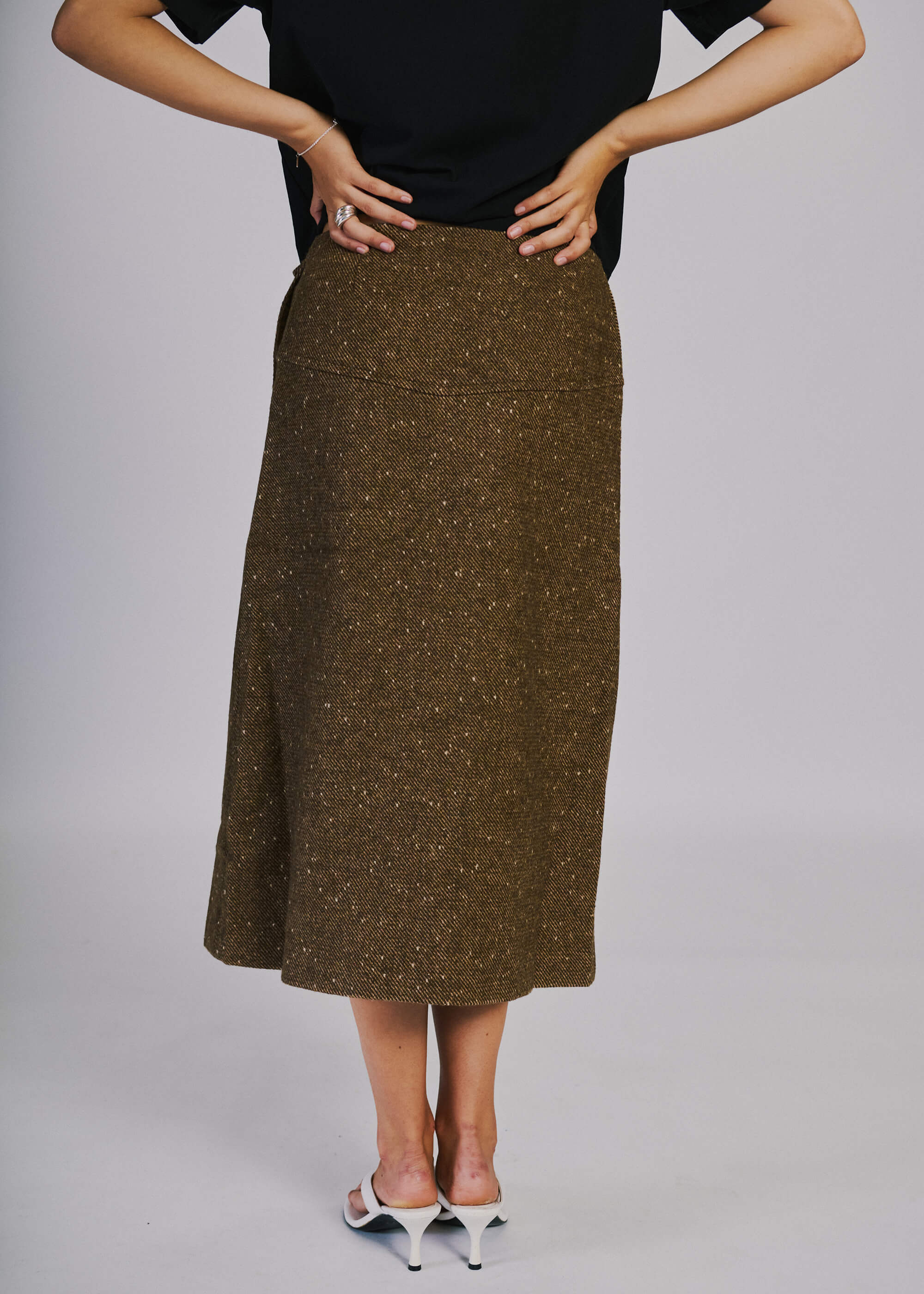 NORR Aya skirt Nederdele Brown