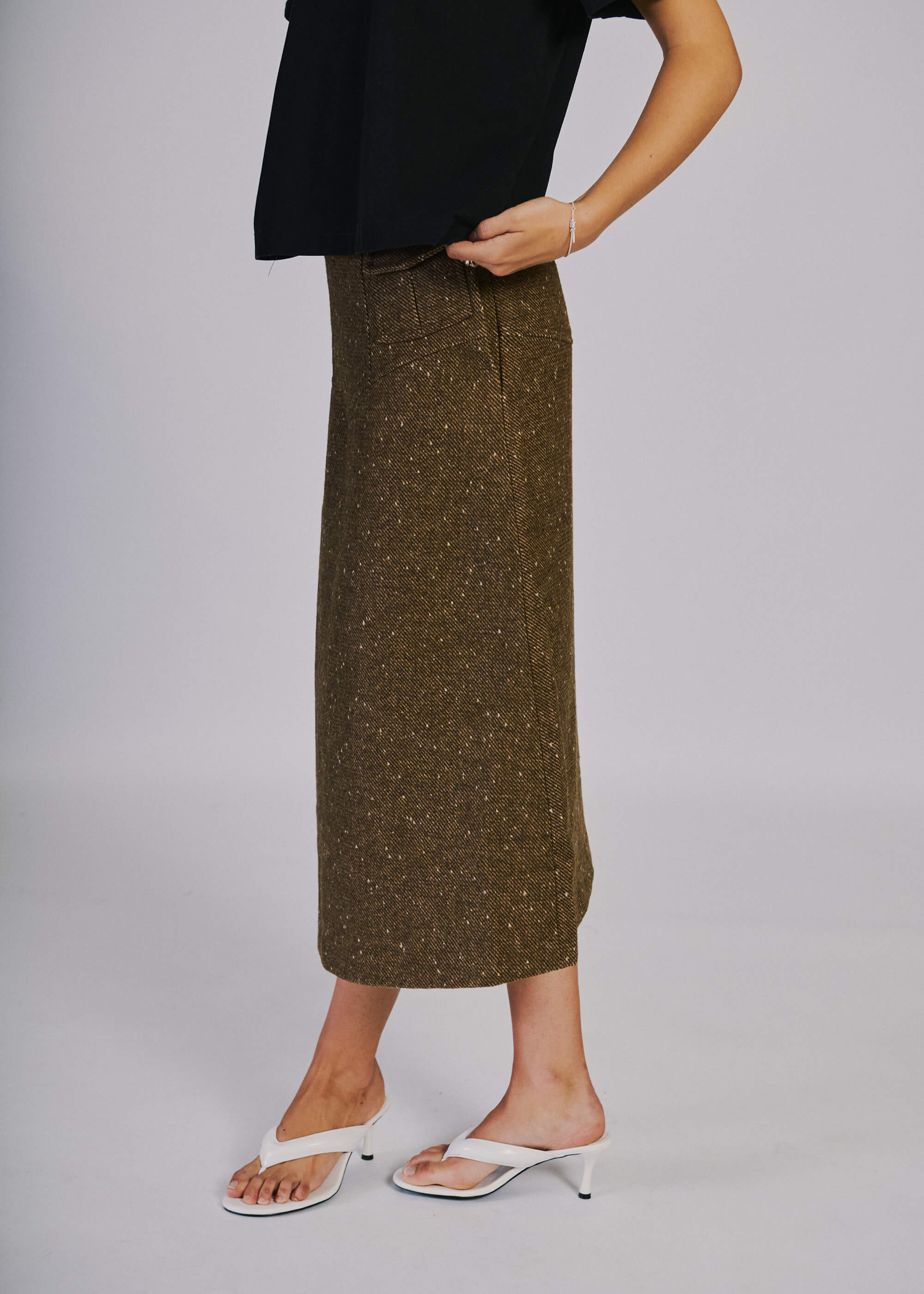 NORR Aya skirt Nederdele Brown