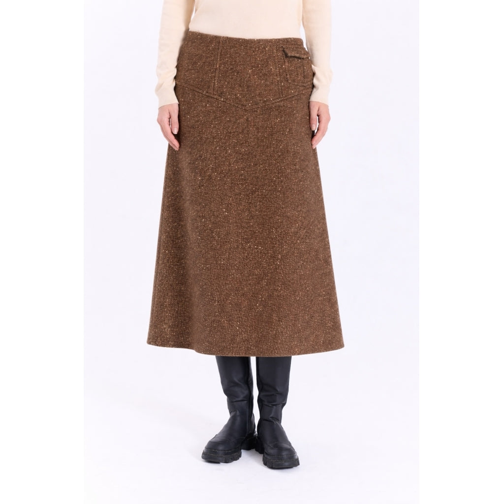 NORR Aya skirt Nederdele Brown