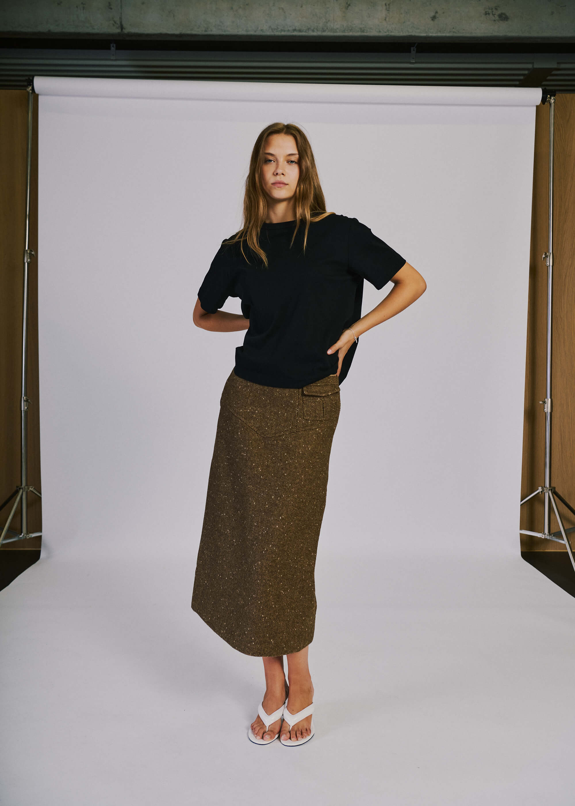 NORR Aya skirt Nederdele Brown