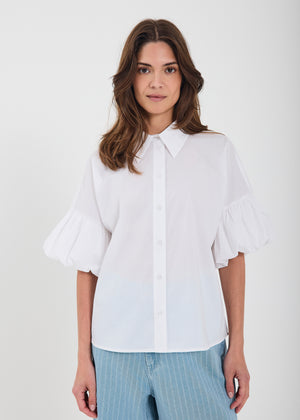 NORR Betty SS shirt Skjorter White