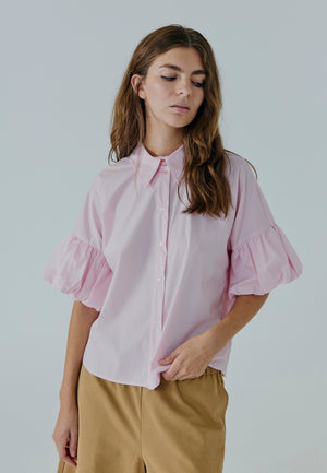 NORR Betty SS shirt Skjorter Light pink