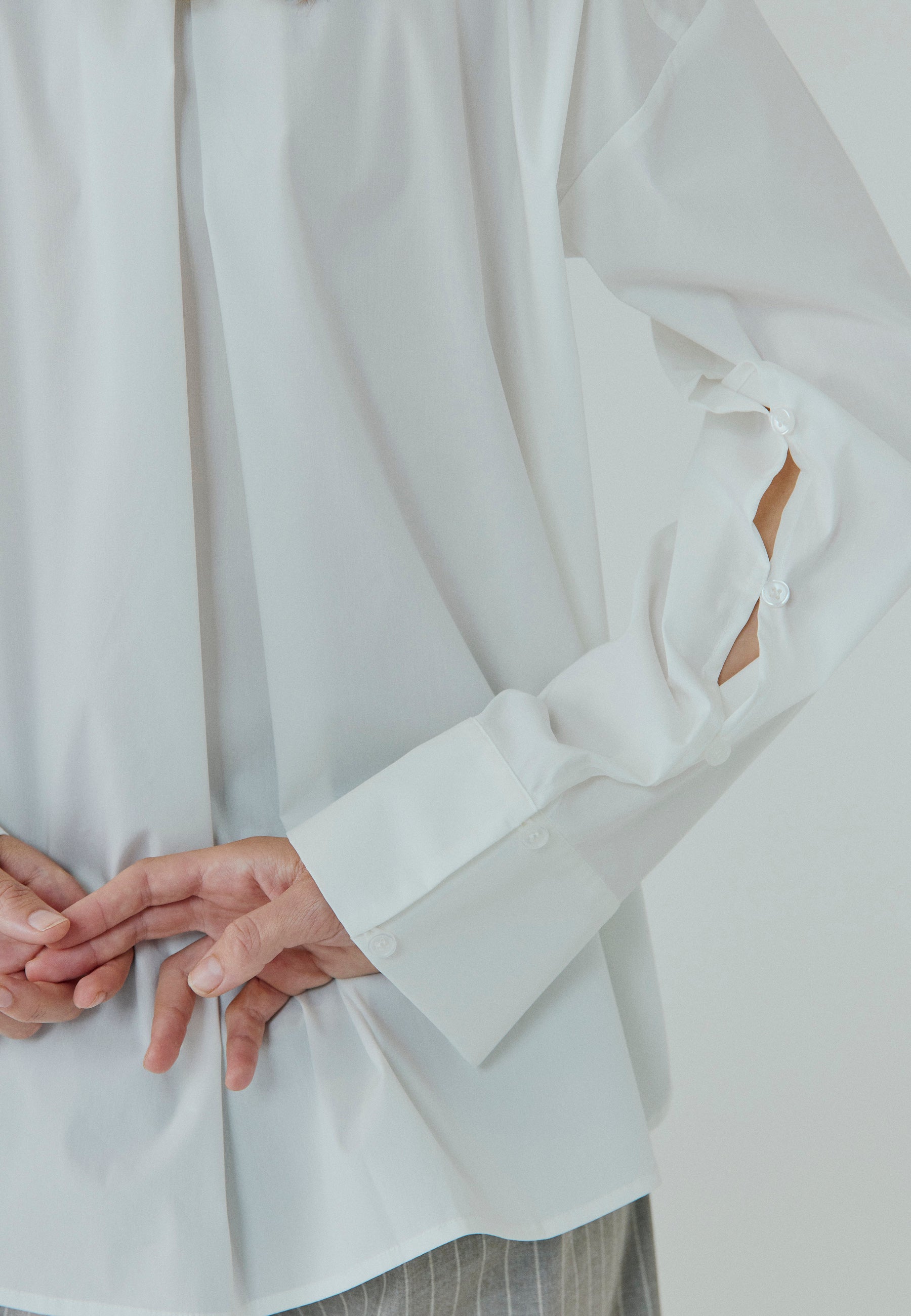 NORR Betty button shirt Skjorter Offwhite