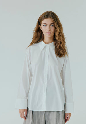 NORR Betty button shirt Skjorter Offwhite