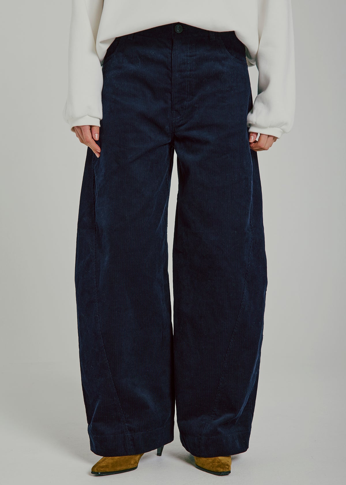 NORR Casandra corduroy pants Bukser Navy