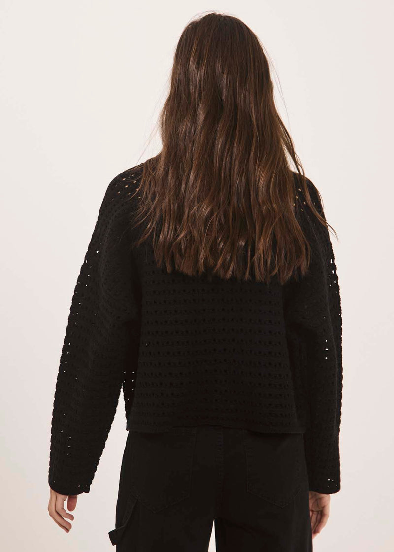NORR Crome knit top Tops Black