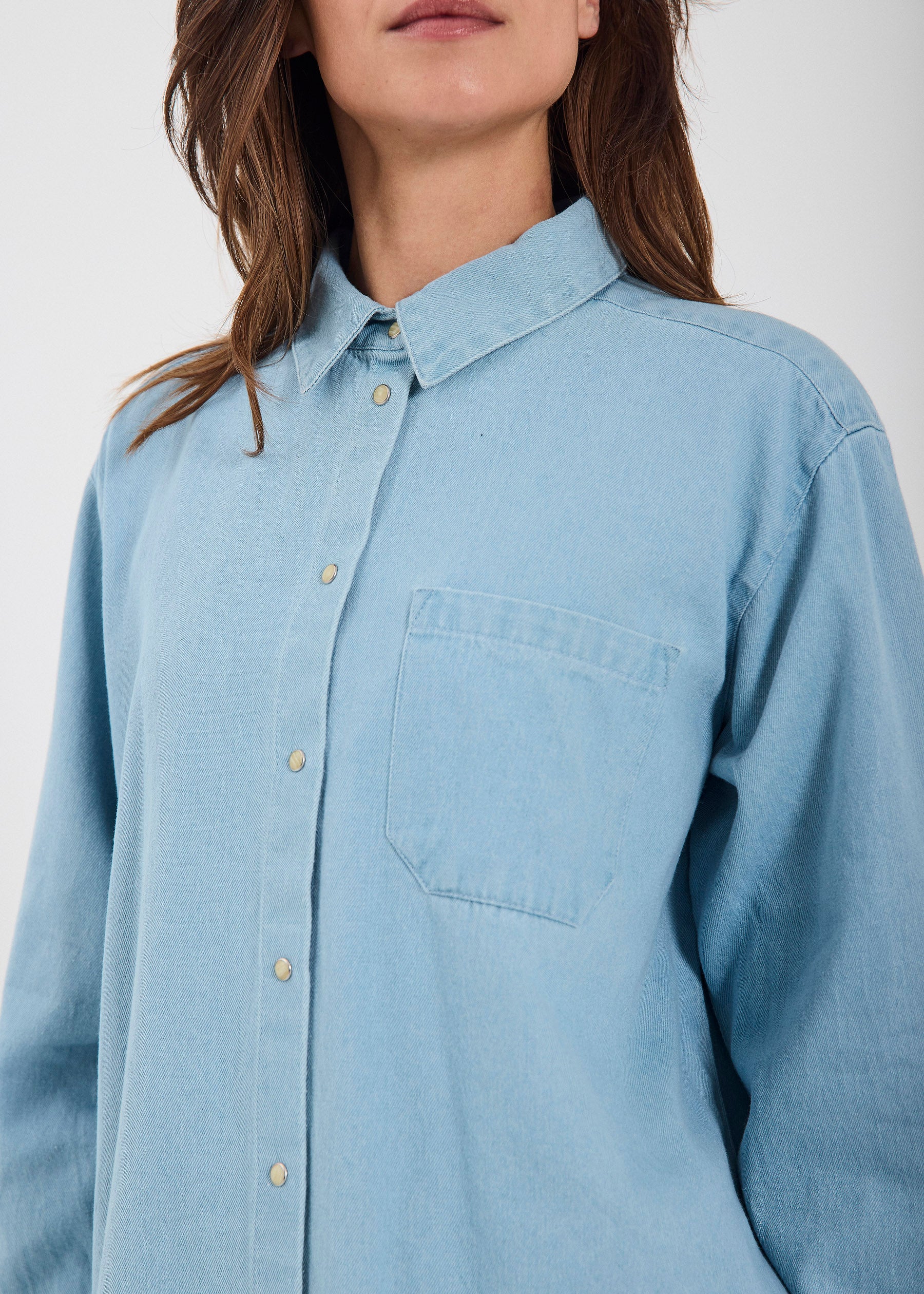 NORR Drama shirt Skjorter Light blue denim