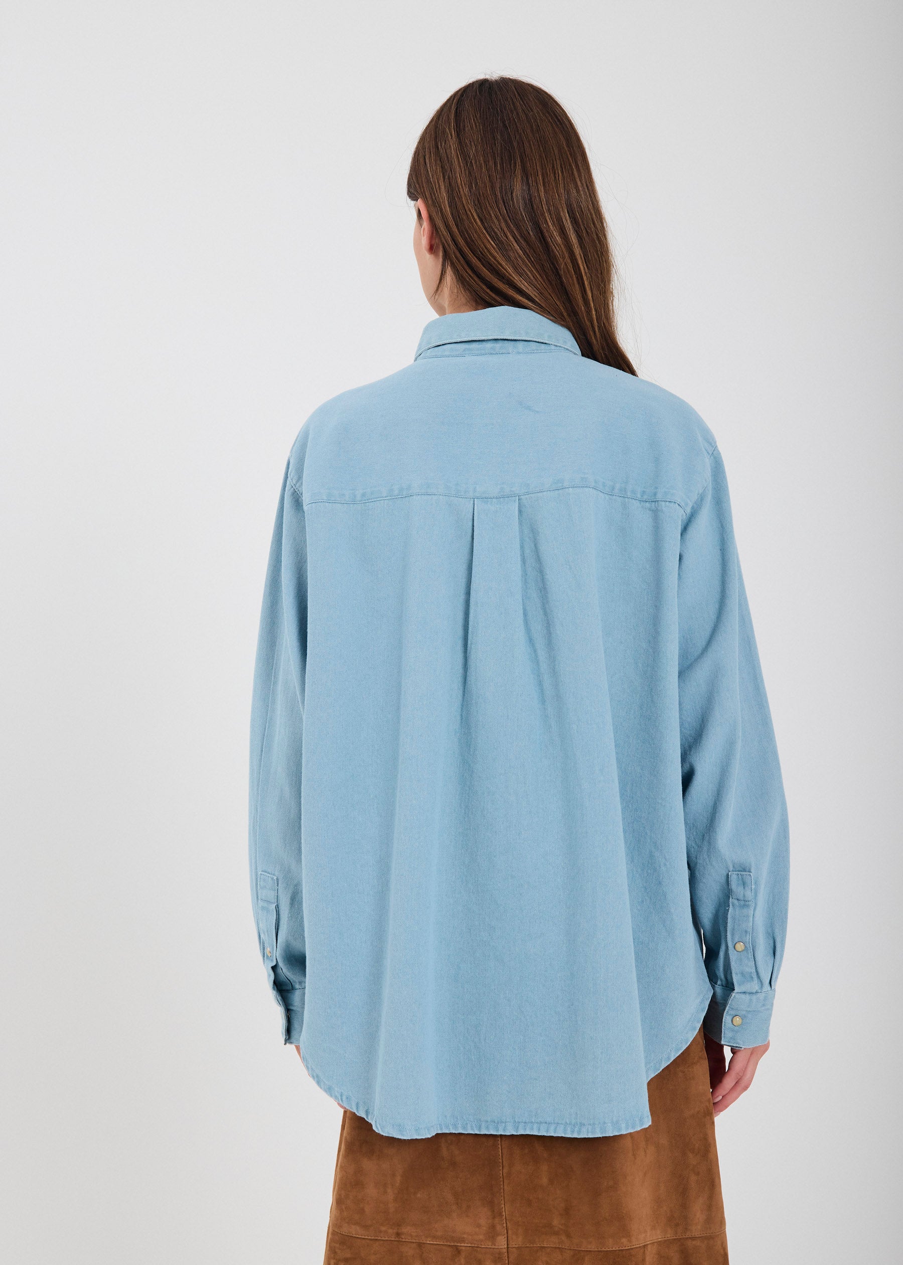 NORR Drama shirt Skjorter Light blue denim