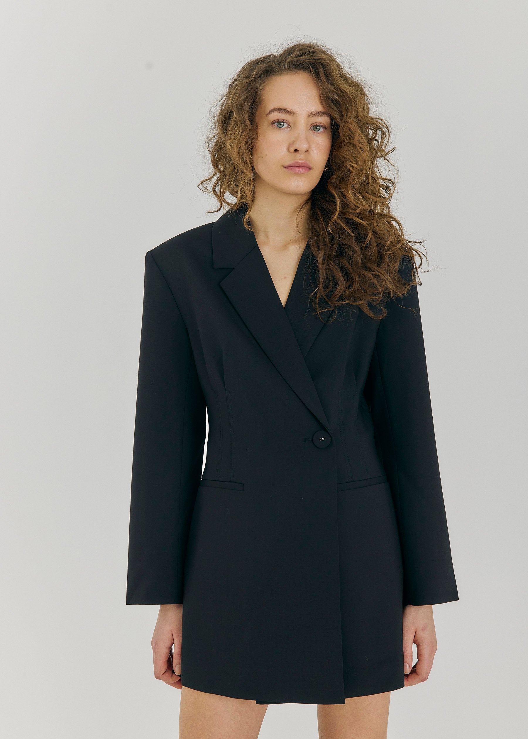 NORR Eira blazer dress Dresses Black