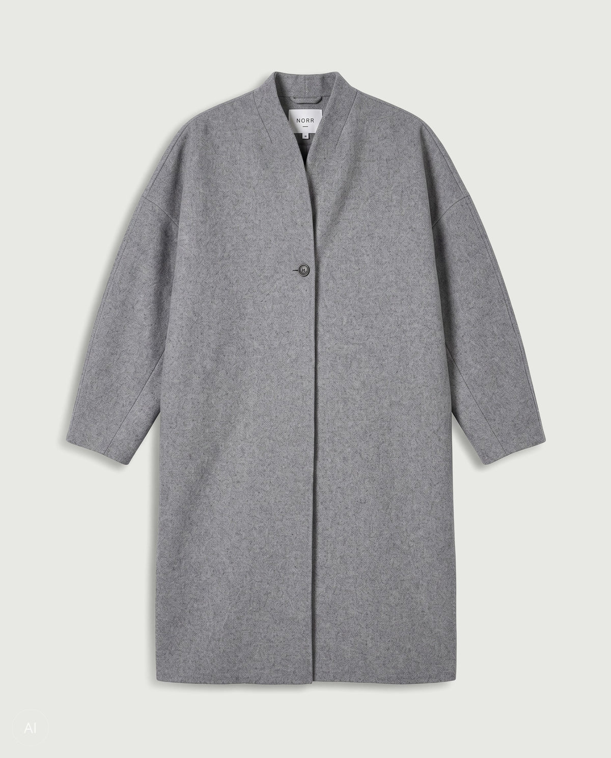 NORR Elvira jacket long Jakker Light grey melange