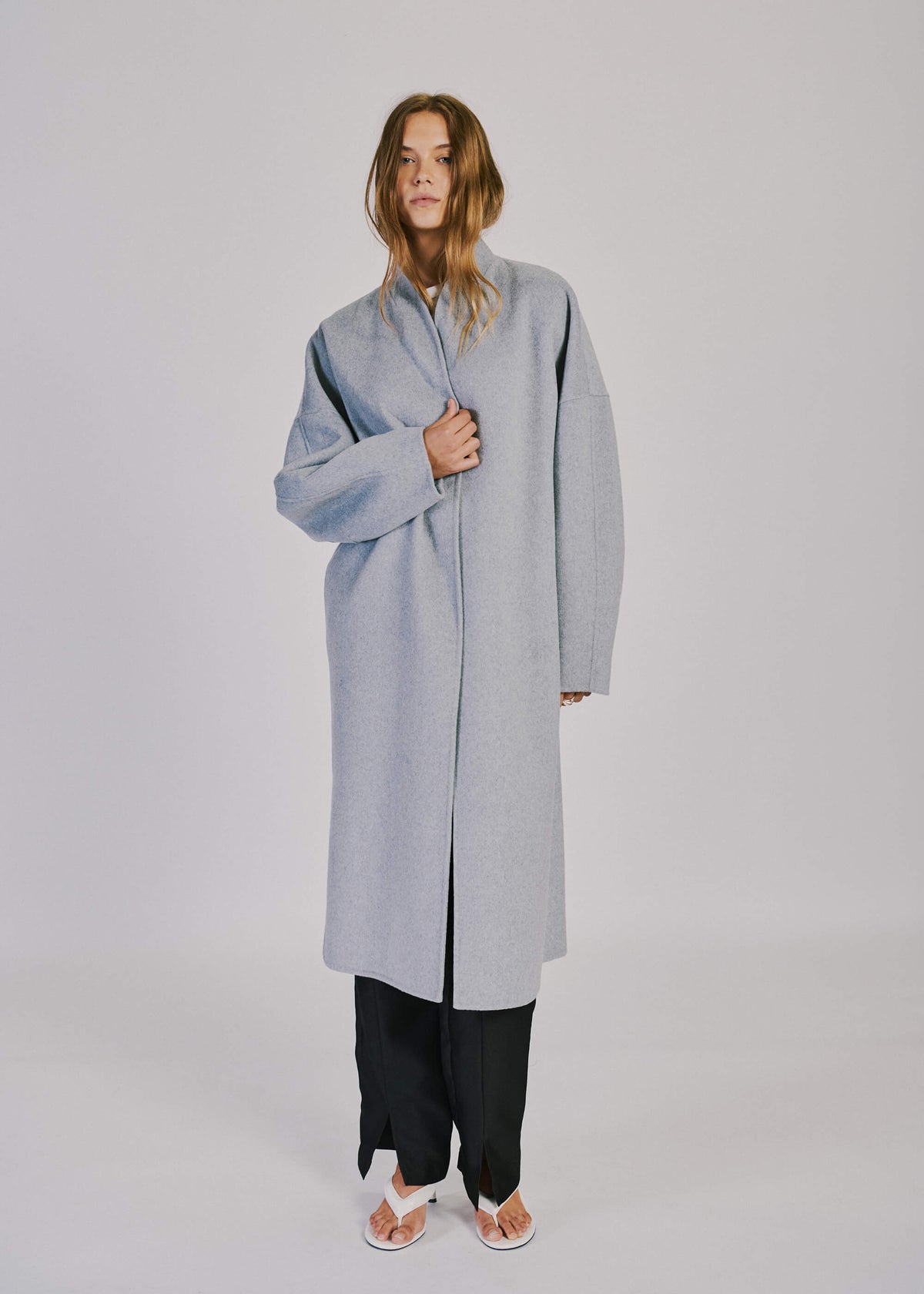 NORR Elvira jacket long Jakker Light grey melange