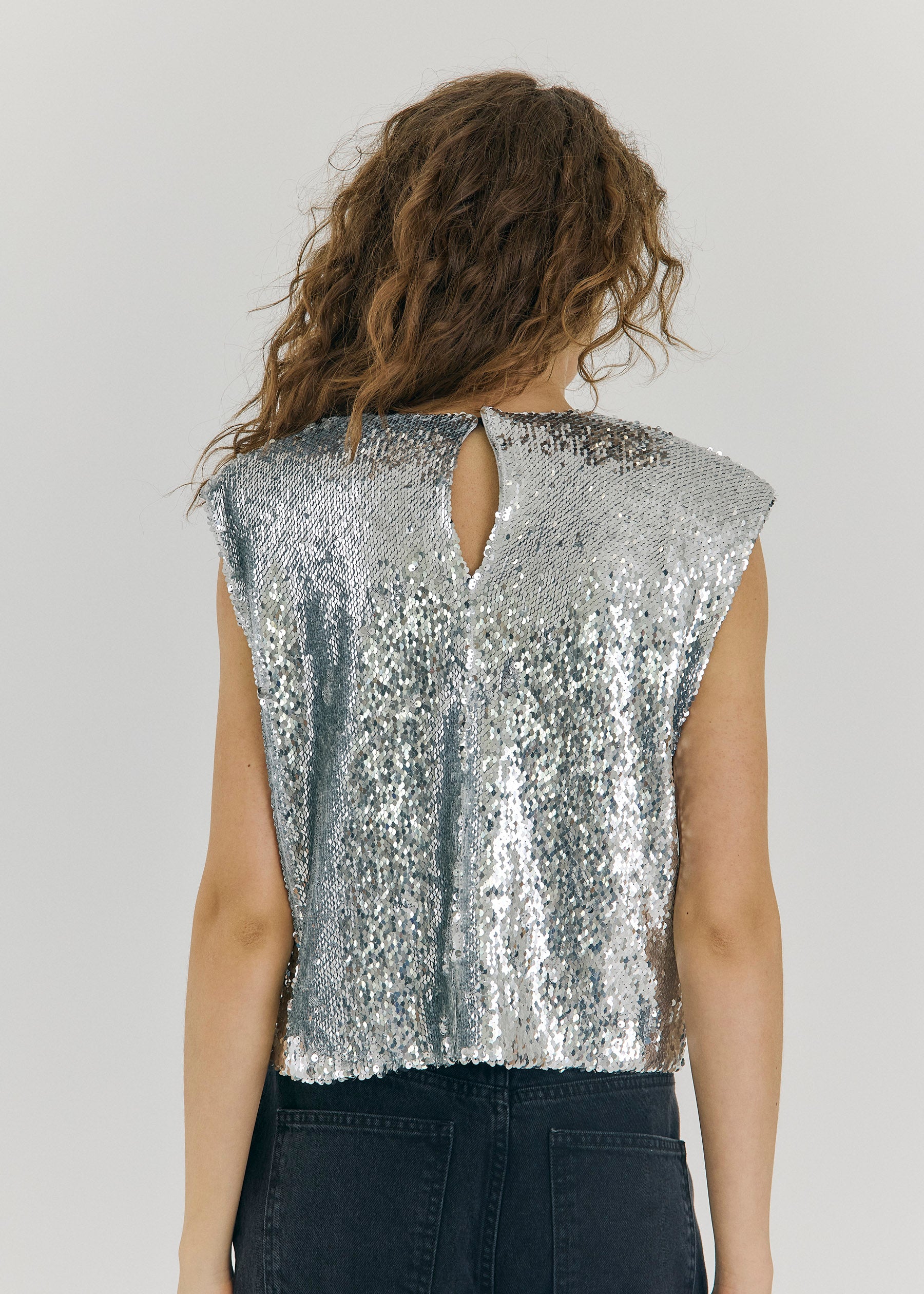 NORR Emma SL top Toppe Silver