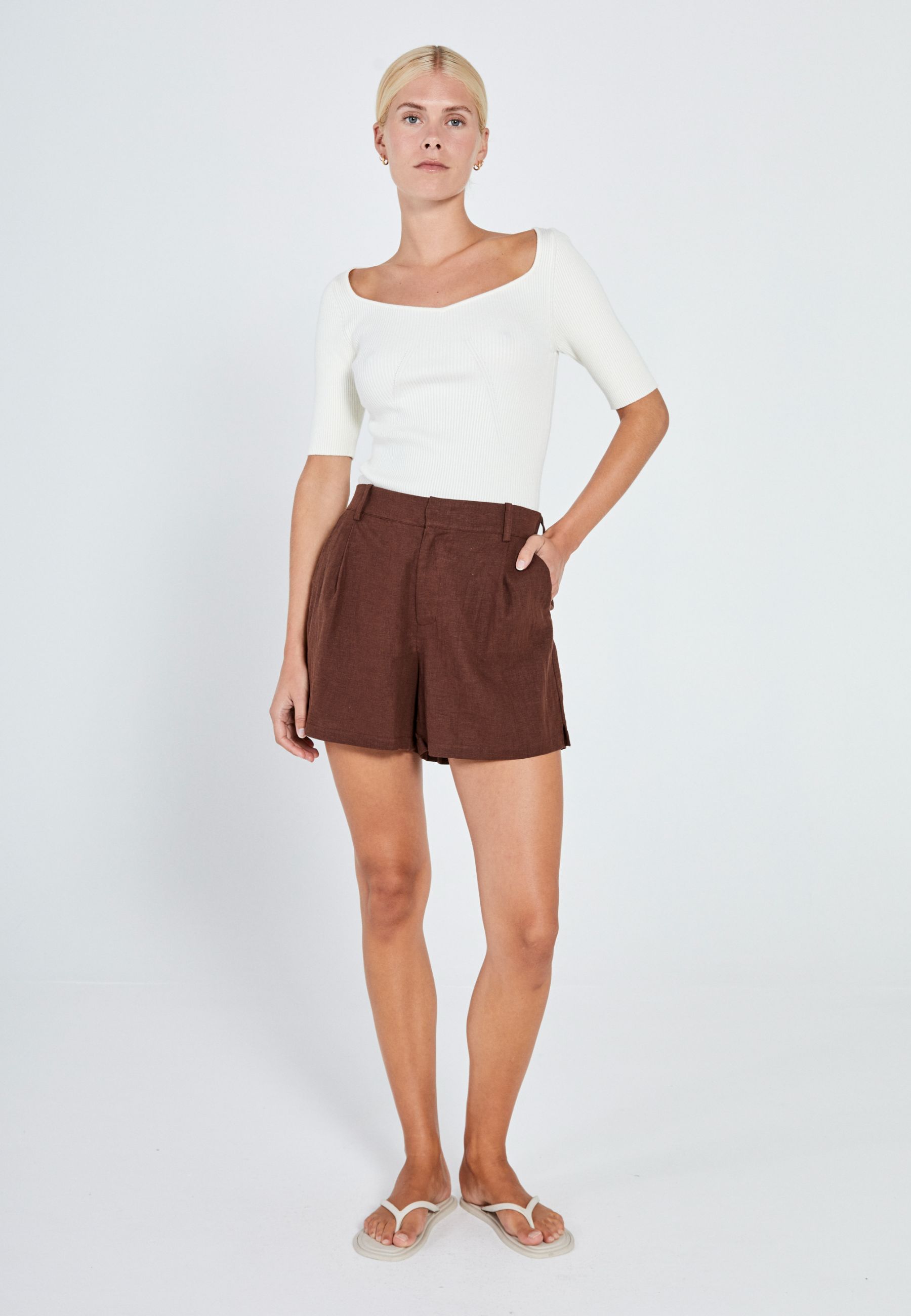 NORR Esma new shorts Shorts Brown