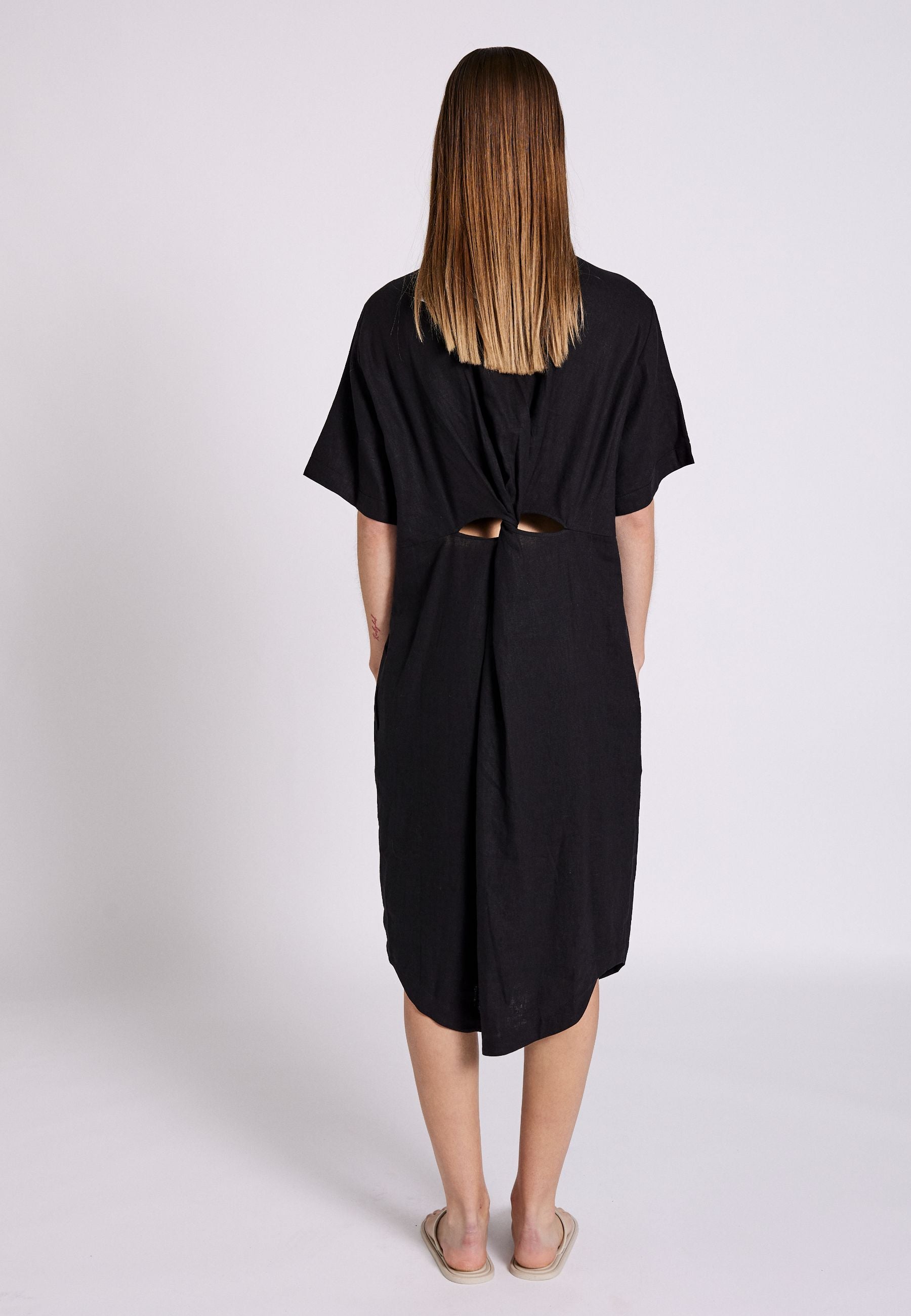 NORR Esma shirt dress Dresses Black