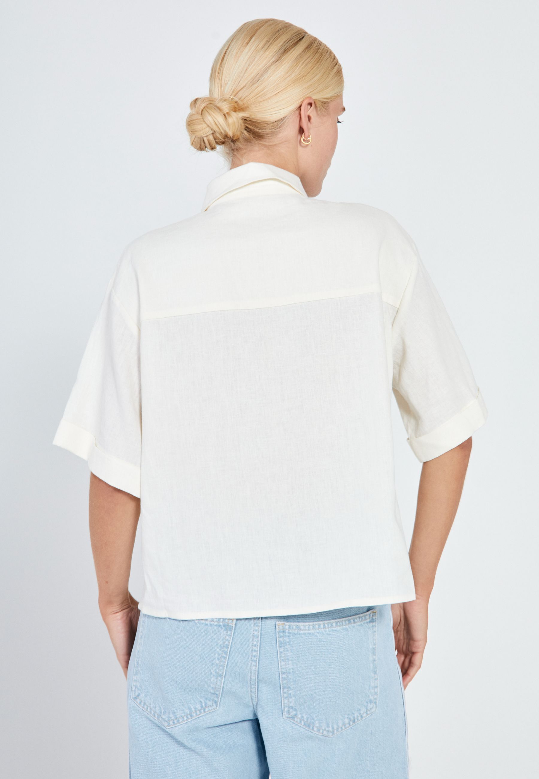 NORR Esma short shirt Shirts Off-white