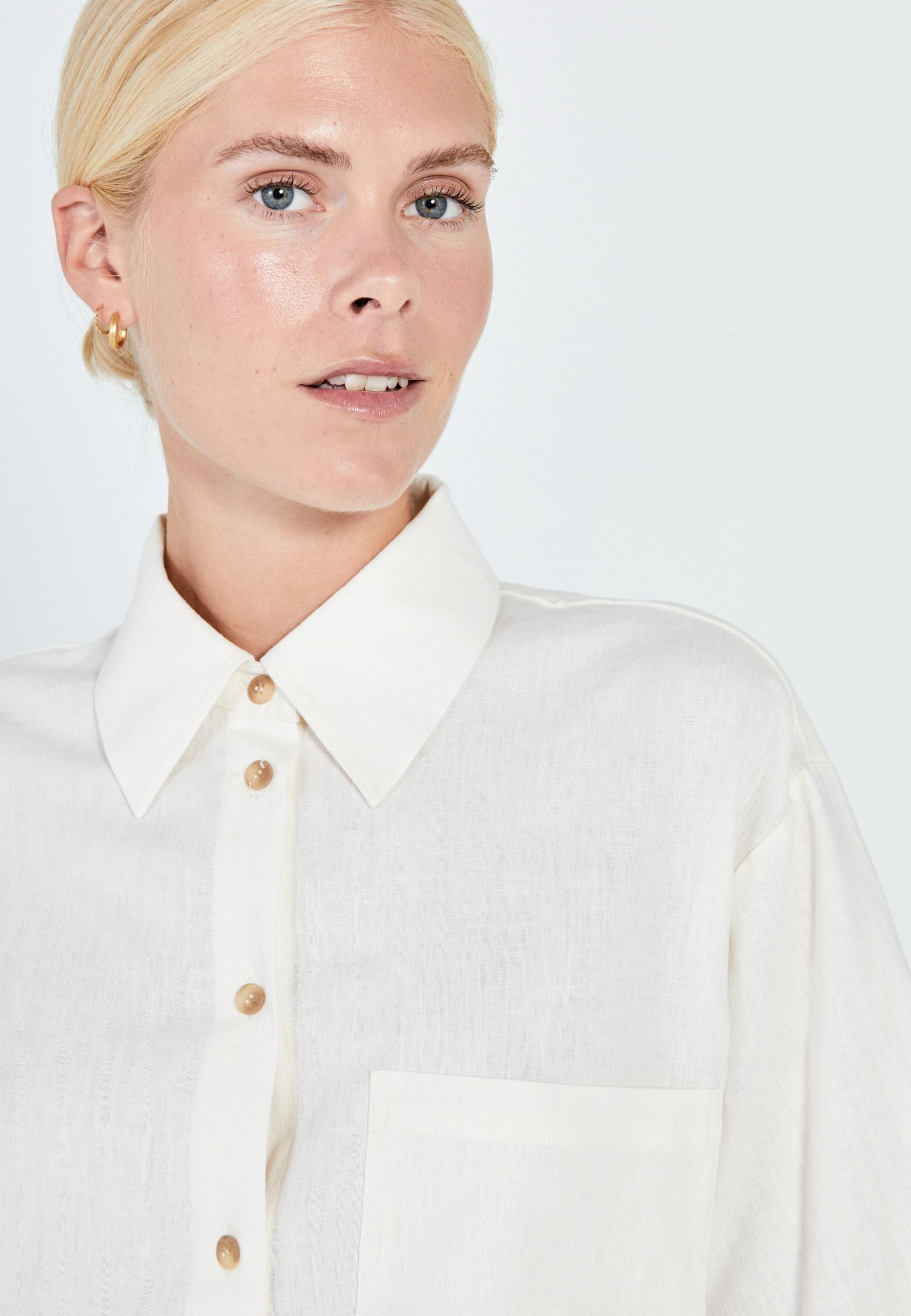 NORR Esma short shirt Shirts Off-white