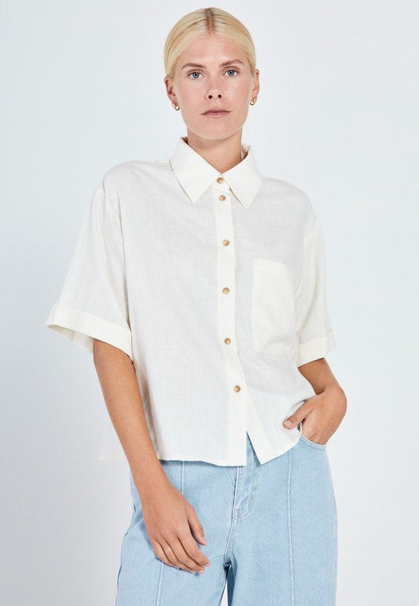 NORR Esma short shirt Shirts Off-white