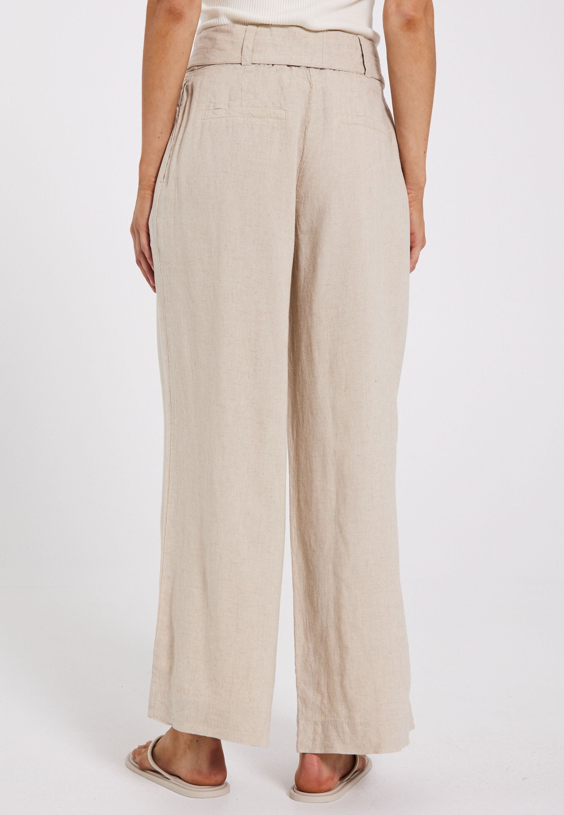 NORR Esma wide pants Pants Beige