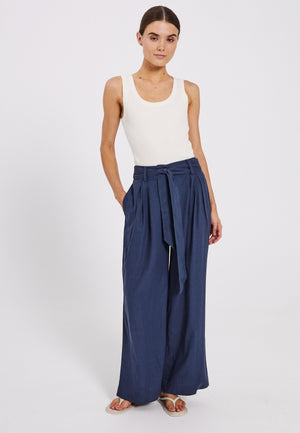 NORR Esma wide pants Pants Navy