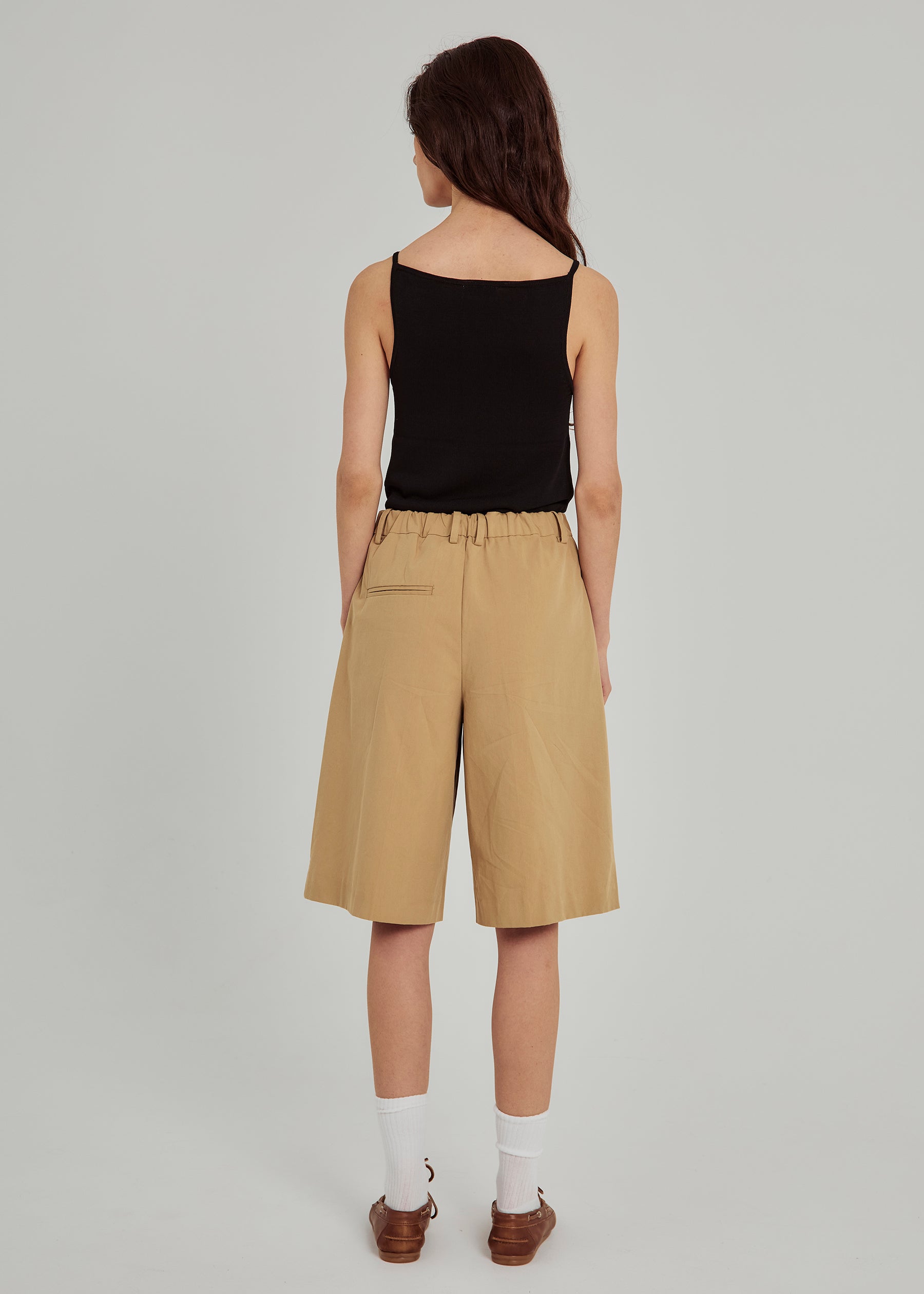 NORR Esther wide shorts Shorts Camel