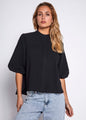 Fie solid SS shirt - Black01
