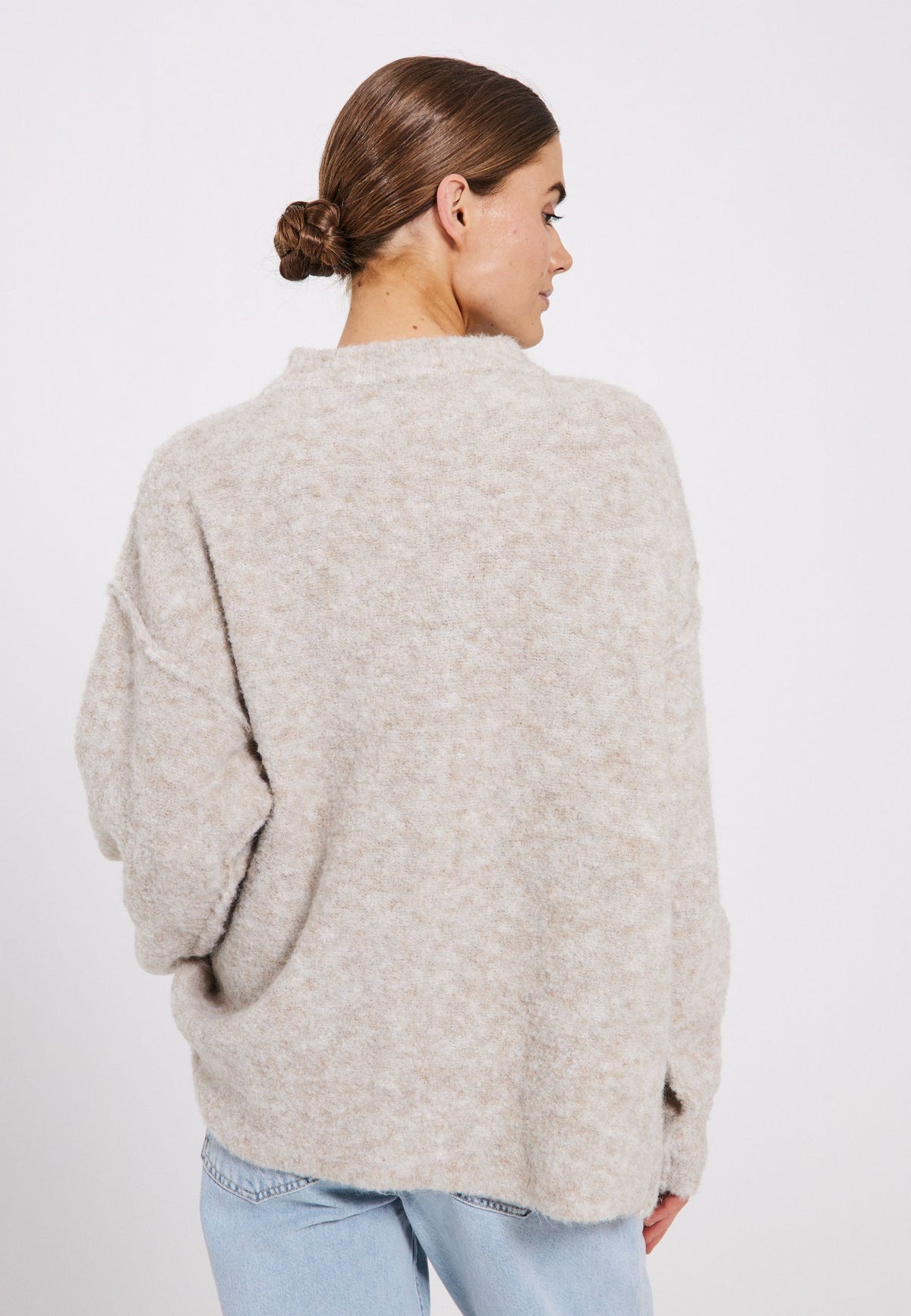 NORR Filine knit top Strik Light beige