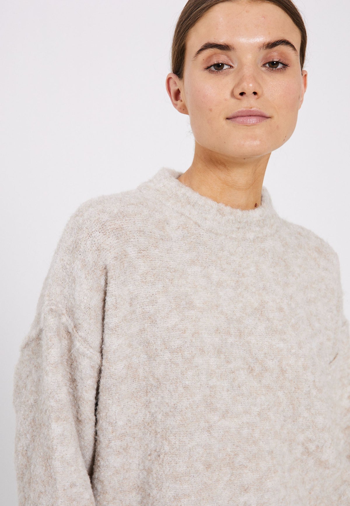 NORR Filine knit top Strik Light beige
