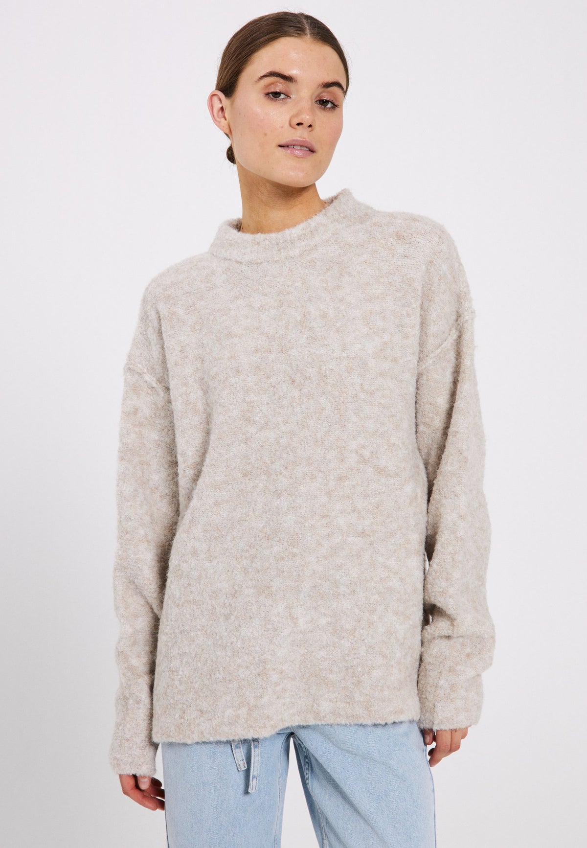 NORR Filine knit top Strik Light beige