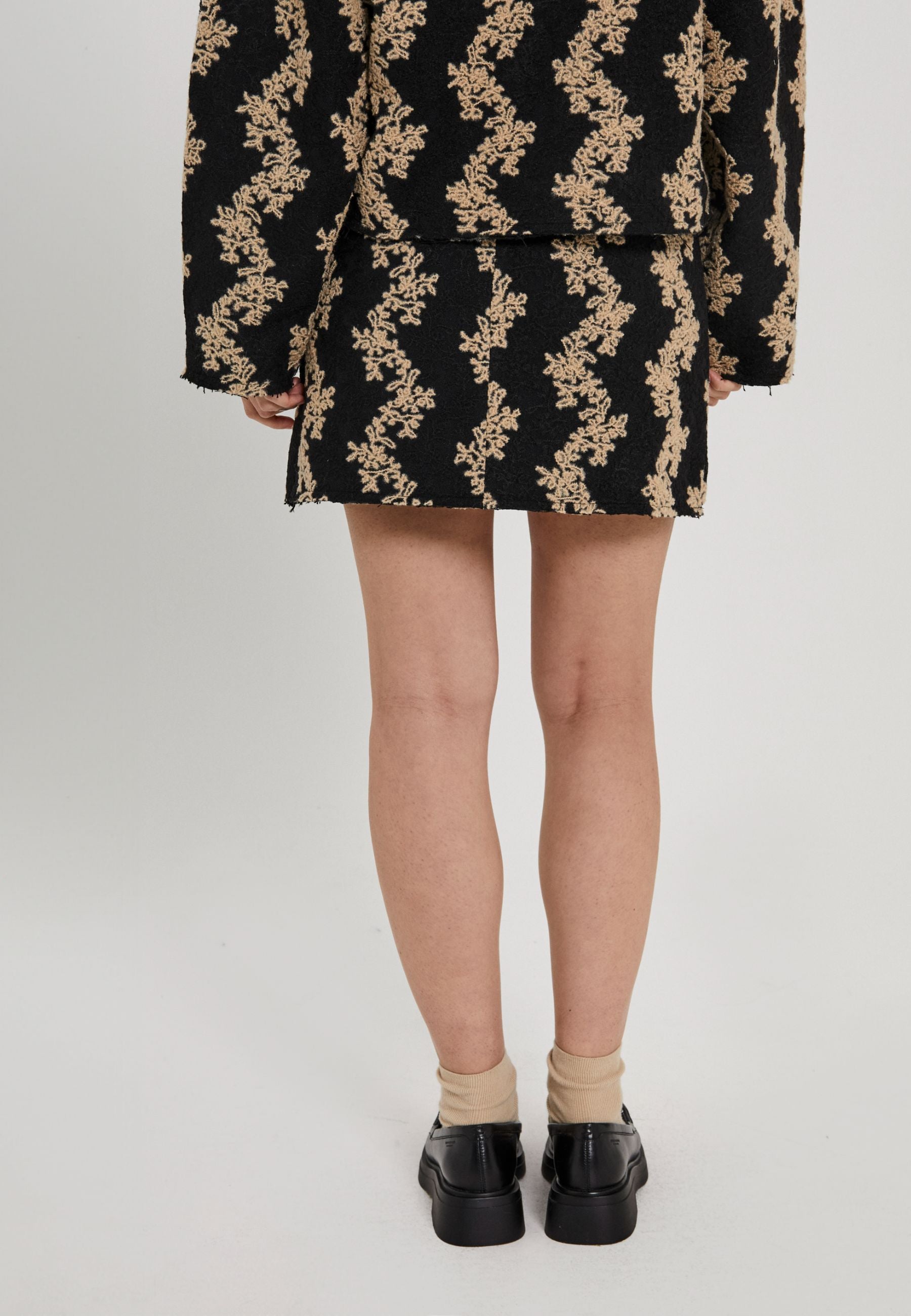 NORR Flo skirt Skirts Black/beige