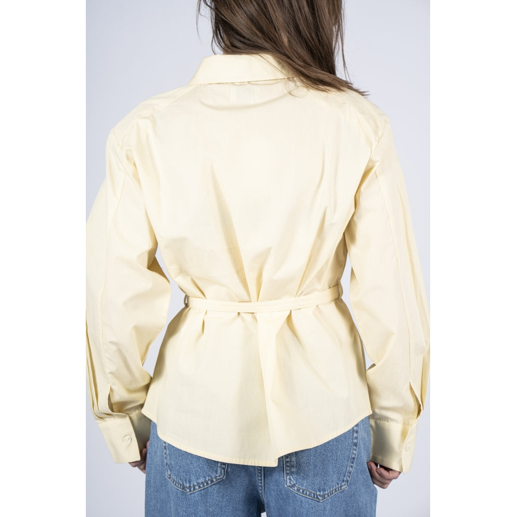 NORR Fraser padded shirt Skjorter Light yellow