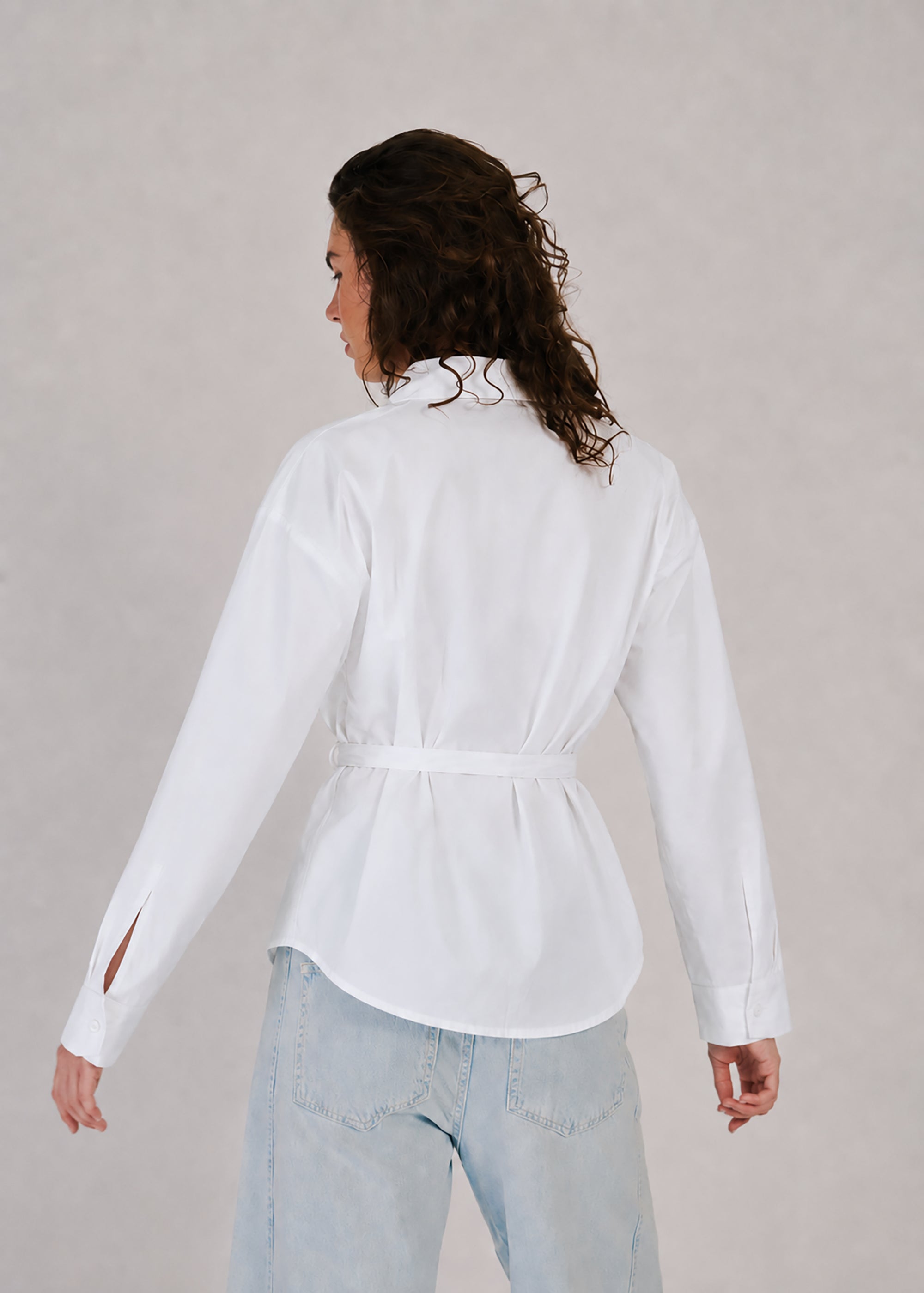 NORR Fraser padded shirt Skjorter White